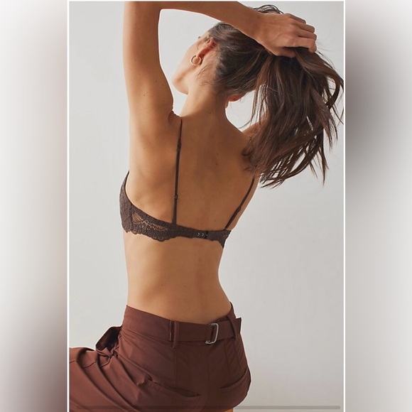 Free People Intimately * Maya * Multiway Bralette In Hot Fudge Brown .NWT - Picture 2 of 3